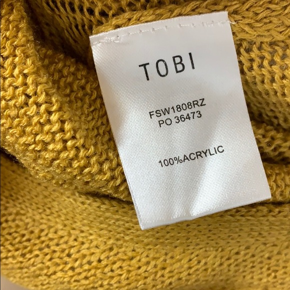 JUST FOR YOU MUSTARD WRAP SWEATER size medium - Picture 7 of 10